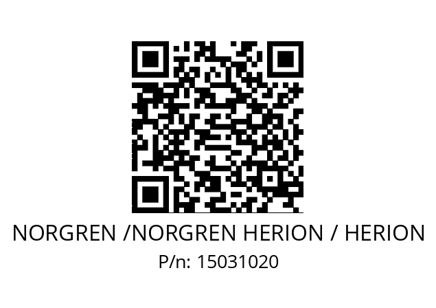   NORGREN /NORGREN HERION / HERION 15031020