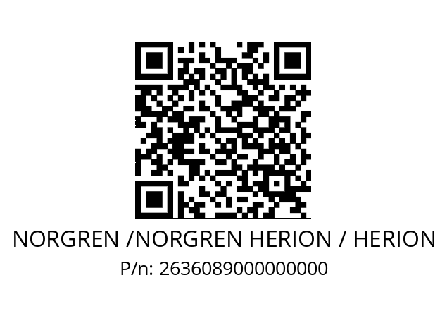   NORGREN /NORGREN HERION / HERION 2636089000000000