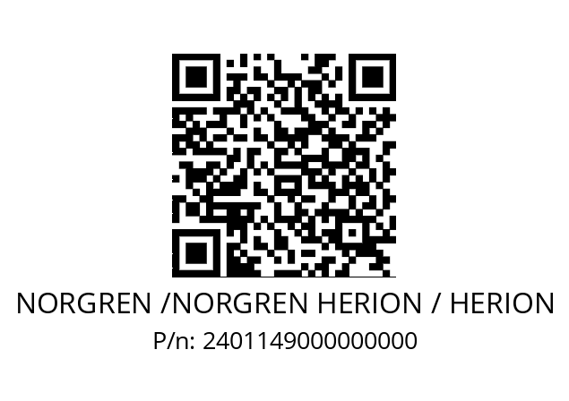   NORGREN /NORGREN HERION / HERION 2401149000000000