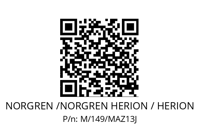   NORGREN /NORGREN HERION / HERION M/149/MAZ13J