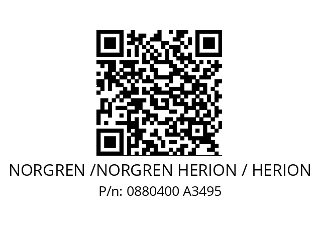   NORGREN /NORGREN HERION / HERION 0880400 A3495