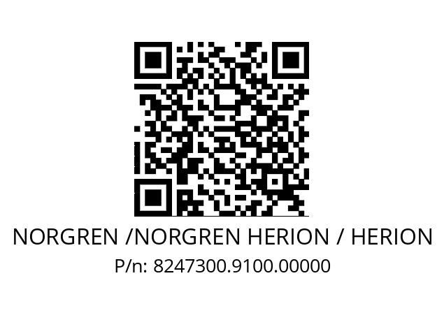   NORGREN /NORGREN HERION / HERION 8247300.9100.00000