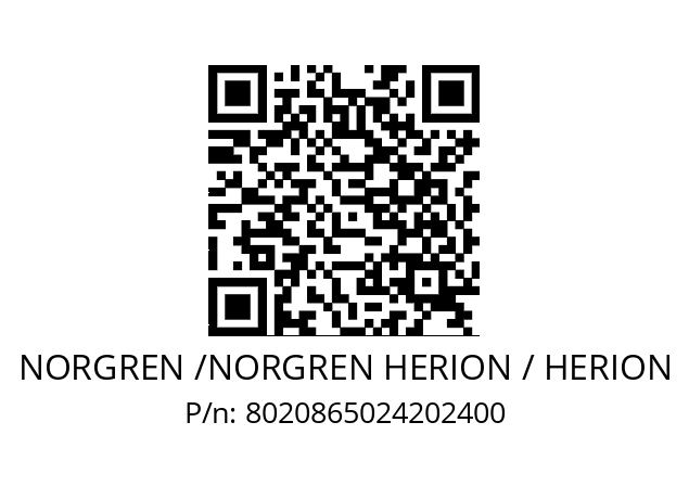   NORGREN /NORGREN HERION / HERION 8020865024202400