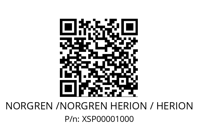   NORGREN /NORGREN HERION / HERION XSP00001000