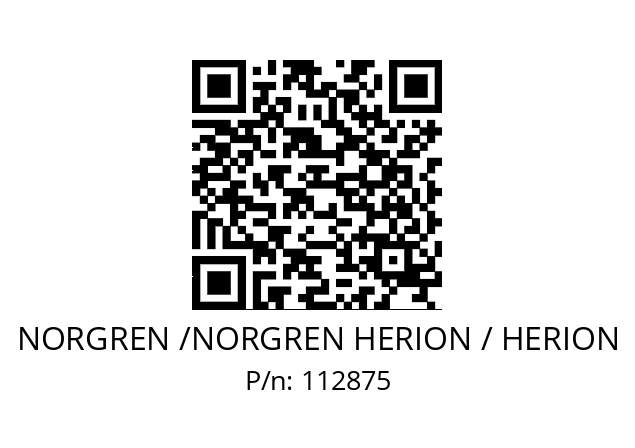   NORGREN /NORGREN HERION / HERION 112875