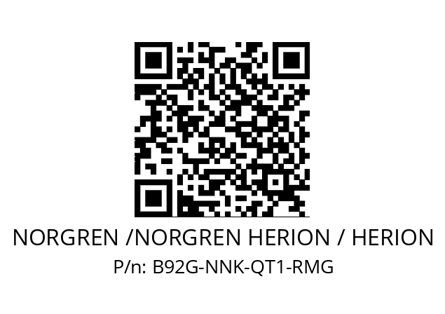 Filter regulator  NORGREN /NORGREN HERION / HERION B92G-NNK-QT1-RMG