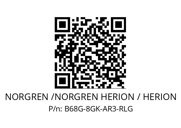 Filter regulator  NORGREN /NORGREN HERION / HERION B68G-8GK-AR3-RLG