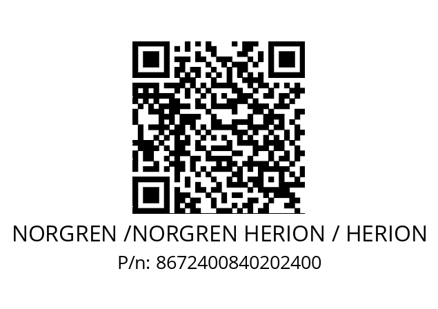   NORGREN /NORGREN HERION / HERION 8672400840202400