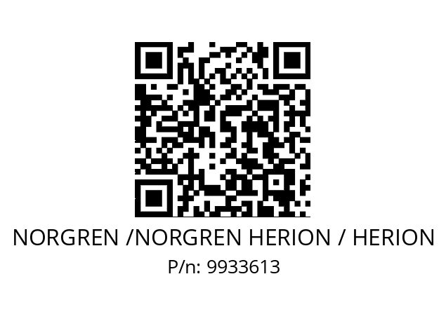   NORGREN /NORGREN HERION / HERION 9933613