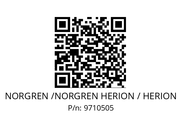   NORGREN /NORGREN HERION / HERION 9710505