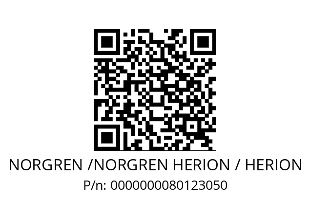   NORGREN /NORGREN HERION / HERION 0000000080123050