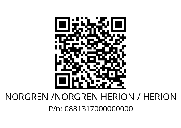   NORGREN /NORGREN HERION / HERION 0881317000000000