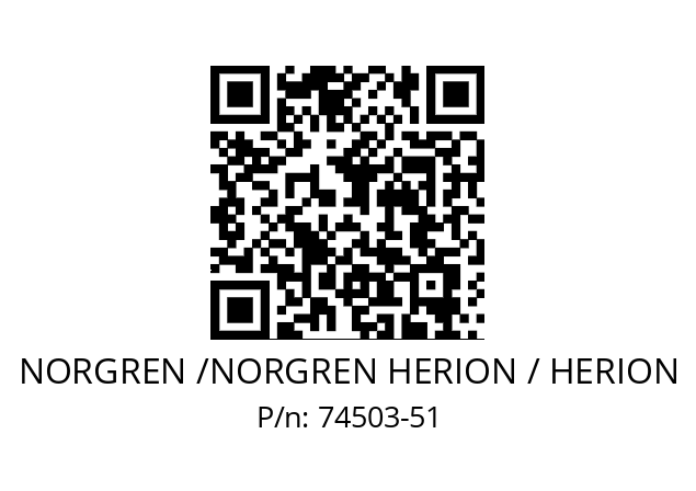   NORGREN /NORGREN HERION / HERION 74503-51