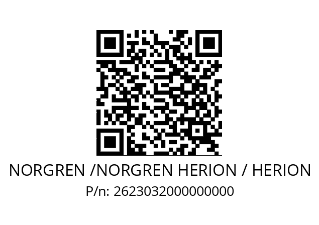   NORGREN /NORGREN HERION / HERION 2623032000000000