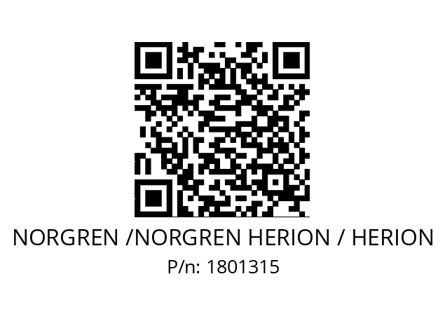   NORGREN /NORGREN HERION / HERION 1801315