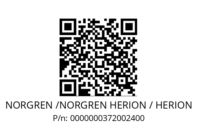   NORGREN /NORGREN HERION / HERION 0000000372002400