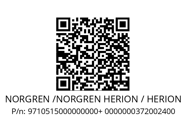   NORGREN /NORGREN HERION / HERION 9710515000000000+ 0000000372002400