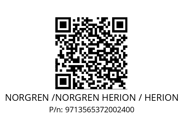   NORGREN /NORGREN HERION / HERION 9713565372002400