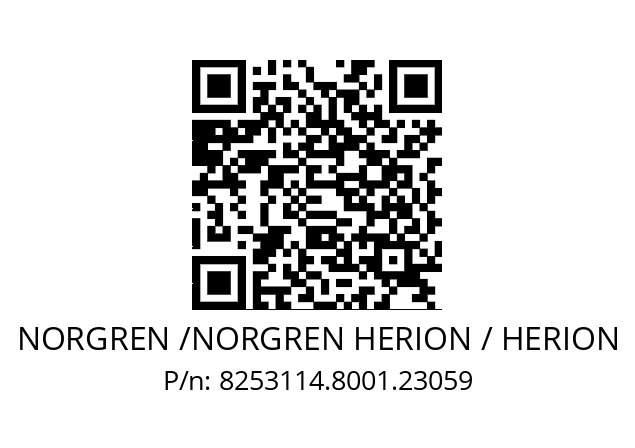   NORGREN /NORGREN HERION / HERION 8253114.8001.23059