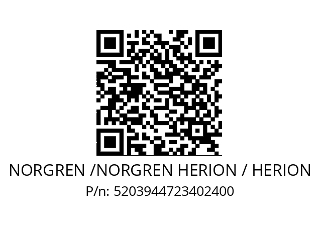   NORGREN /NORGREN HERION / HERION 5203944723402400