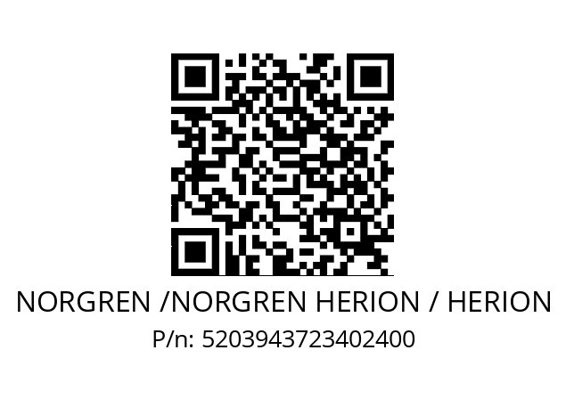   NORGREN /NORGREN HERION / HERION 5203943723402400