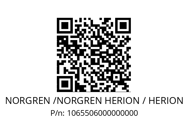   NORGREN /NORGREN HERION / HERION 1065506000000000