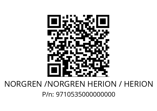   NORGREN /NORGREN HERION / HERION 9710535000000000