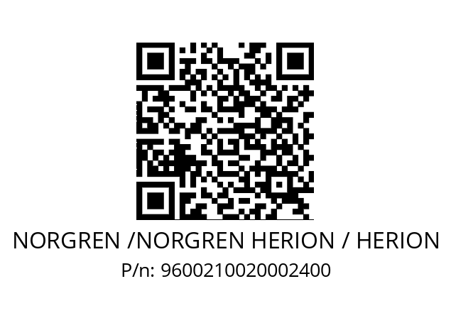   NORGREN /NORGREN HERION / HERION 9600210020002400