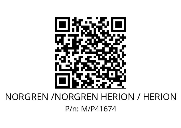   NORGREN /NORGREN HERION / HERION M/P41674