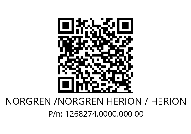   NORGREN /NORGREN HERION / HERION 1268274.0000.000 00