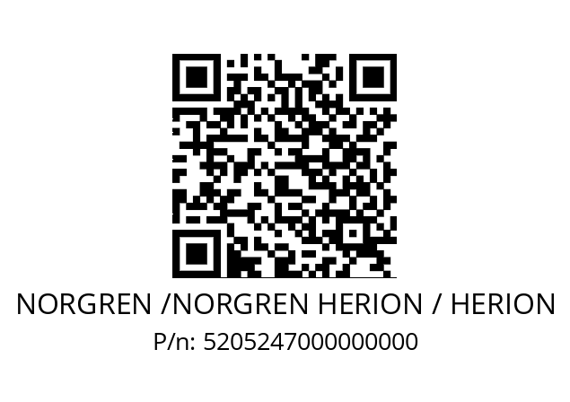   NORGREN /NORGREN HERION / HERION 5205247000000000