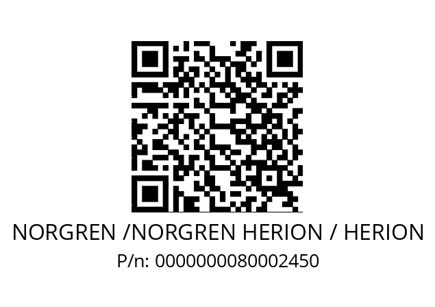   NORGREN /NORGREN HERION / HERION 0000000080002450