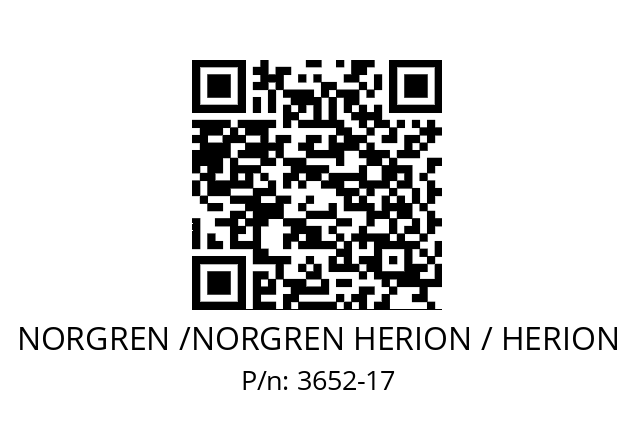   NORGREN /NORGREN HERION / HERION 3652-17