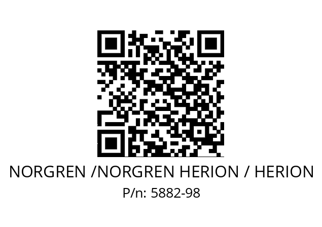   NORGREN /NORGREN HERION / HERION 5882-98