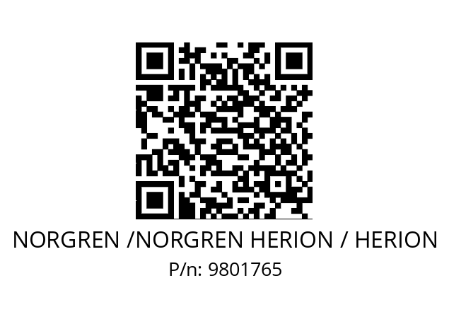   NORGREN /NORGREN HERION / HERION 9801765