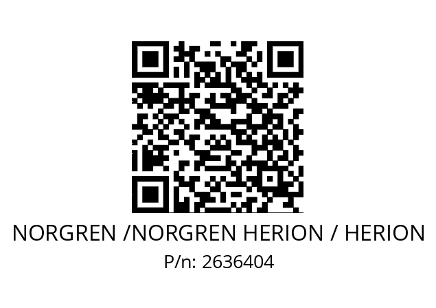   NORGREN /NORGREN HERION / HERION 2636404