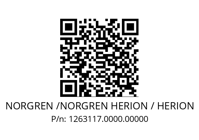   NORGREN /NORGREN HERION / HERION 1263117.0000.00000