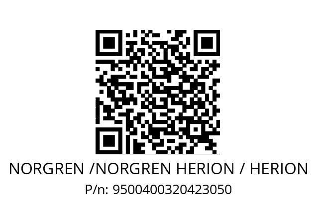   NORGREN /NORGREN HERION / HERION 9500400320423050