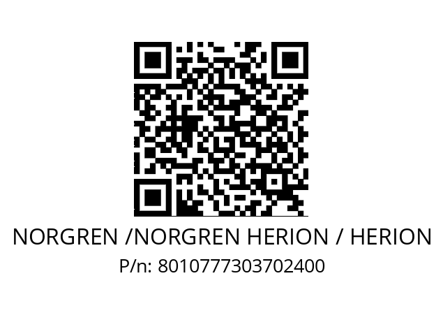   NORGREN /NORGREN HERION / HERION 8010777303702400