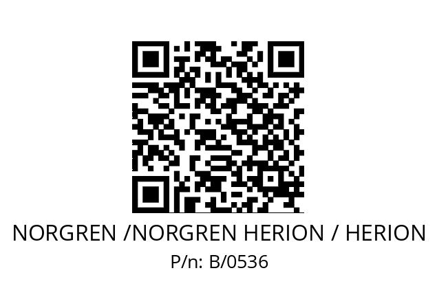   NORGREN /NORGREN HERION / HERION В/0536