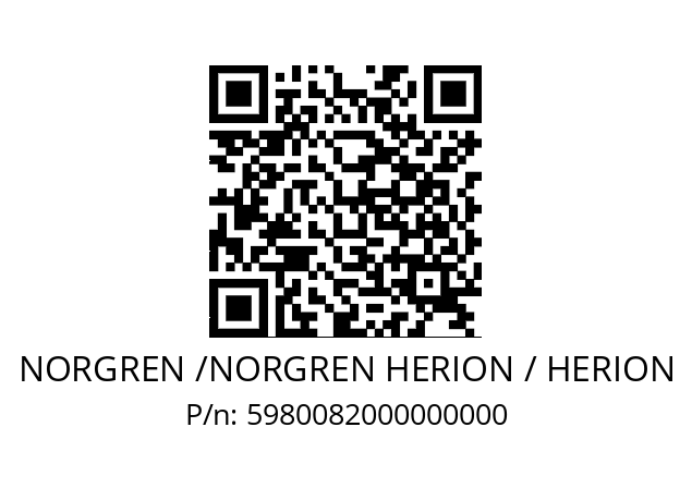   NORGREN /NORGREN HERION / HERION 5980082000000000