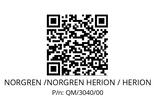   NORGREN /NORGREN HERION / HERION QM/3040/00