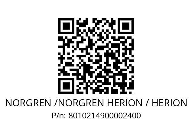   NORGREN /NORGREN HERION / HERION 8010214900002400