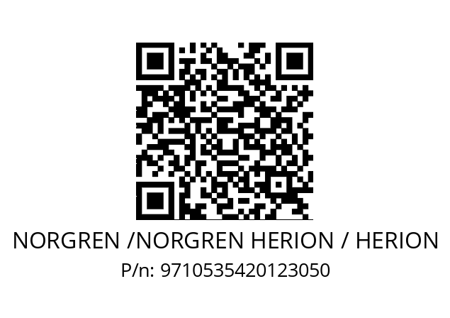   NORGREN /NORGREN HERION / HERION 9710535420123050