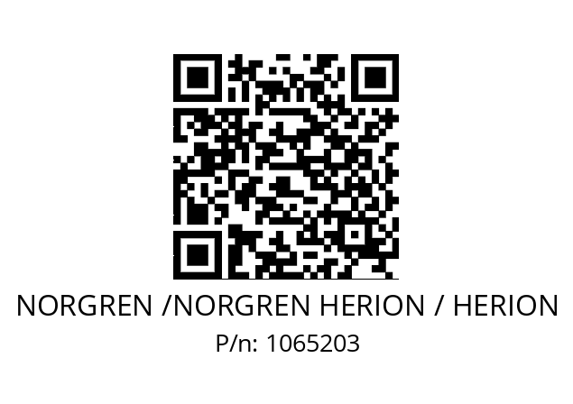   NORGREN /NORGREN HERION / HERION 1065203