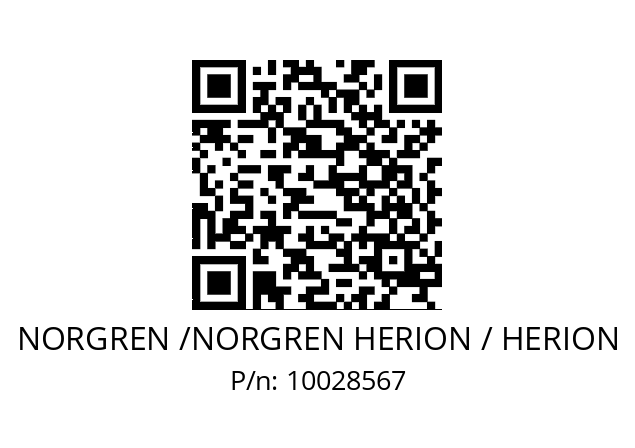   NORGREN /NORGREN HERION / HERION 10028567