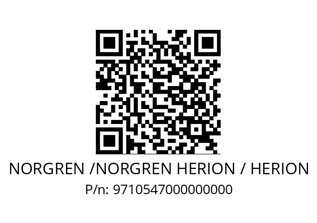   NORGREN /NORGREN HERION / HERION 9710547000000000