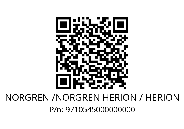   NORGREN /NORGREN HERION / HERION 9710545000000000