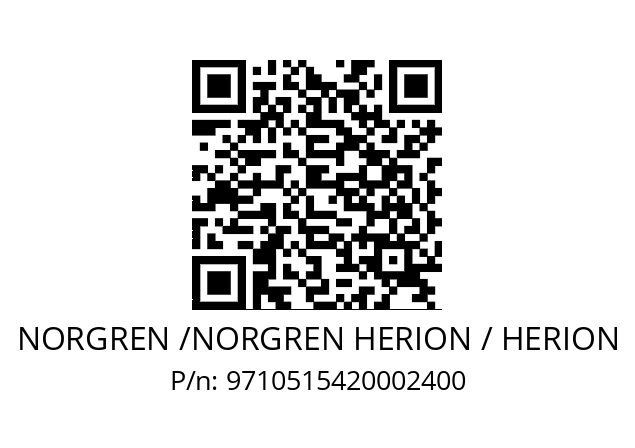   NORGREN /NORGREN HERION / HERION 9710515420002400