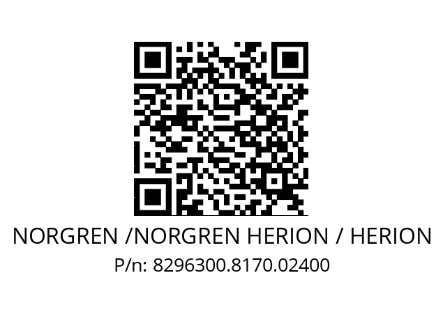   NORGREN /NORGREN HERION / HERION 8296300.8170.02400